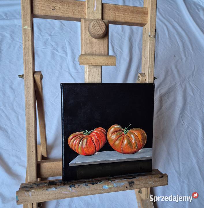 Pomidory martwa natura obraz na płótnie artysty Malarstwo Brzesko