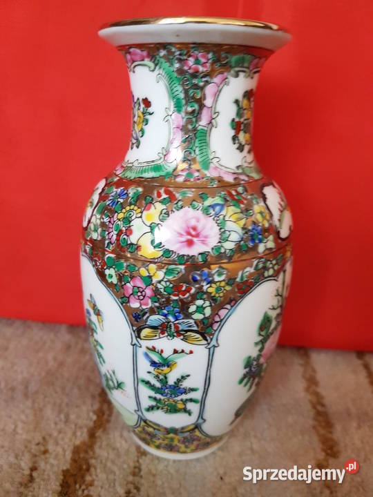 Japoński wazon i przystawka porcelana malowana AGD drobne śląskie Tarnowskie Góry