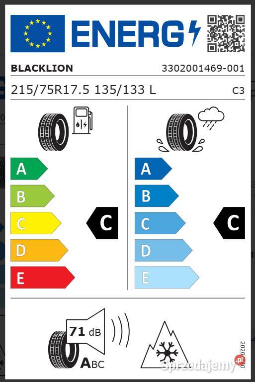 Opona Prowadząca 21575 R175 BlackLion BF188 Nowa 215 Zarębki