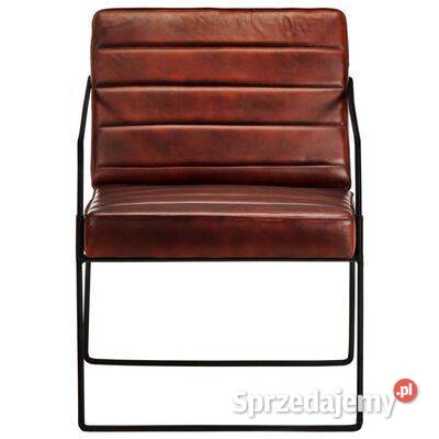 vidaXL Fotel ciemnobrązowy skóra Warszawa