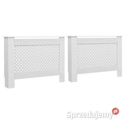 vidaXL Osłony na kaloryfer 2 białe 112x19x815 Dom i Ogród
