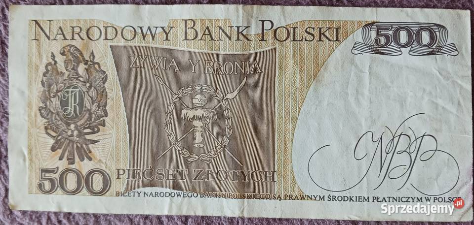 500 T Kościuszko seria FH 1VI1982 r Kolekcje Konin