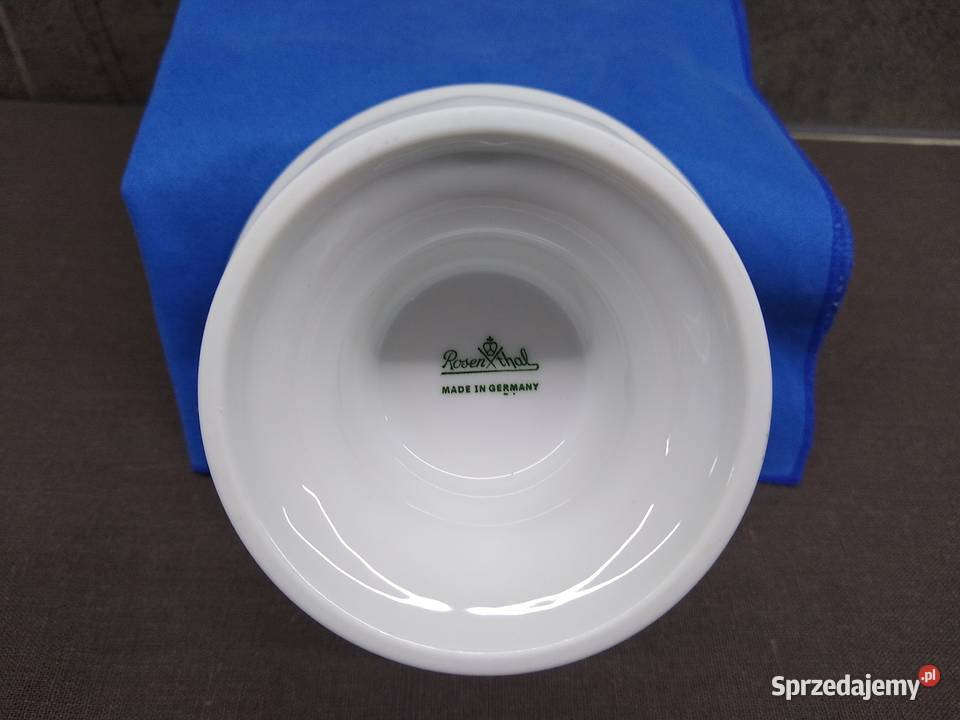 Pucharek na nodze Rosenthal Maria Biała Porcelana i szkło Kalisz