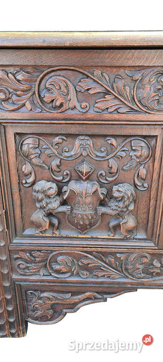 KUFER SZAFKA NEORENESANS RZEŹBIONA zachodniopomorskie Szczecin
