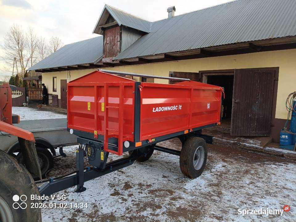 Przyczepa wywrotka jednoosiowa Gościencin
