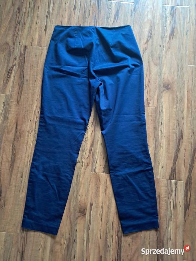 granatowe eleganckie spodnie stile benetton stan sprzedam