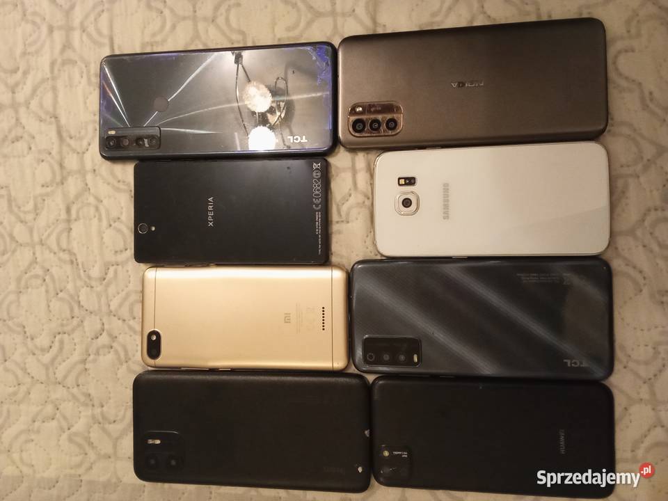 Różne smartfony sprawne z pobitymi ekranami Redmi Białystok