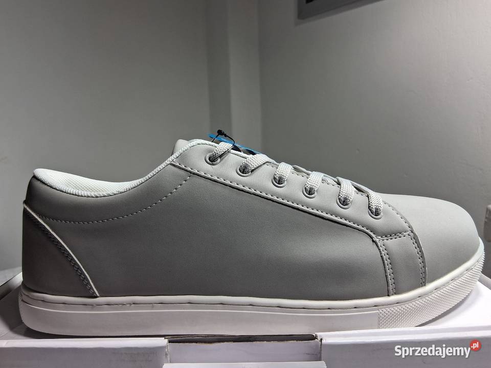 Szare sneakersy Trustyle rozmiar 45 szary/srebrny