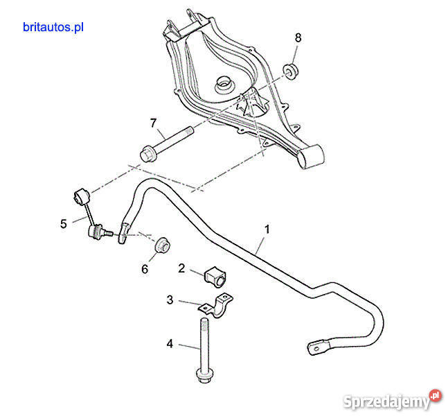 ROVER 75 MG ZT ŁĄCZNIK STABILIZATORA TYŁ PRAWY wielkopolskie Poznań
