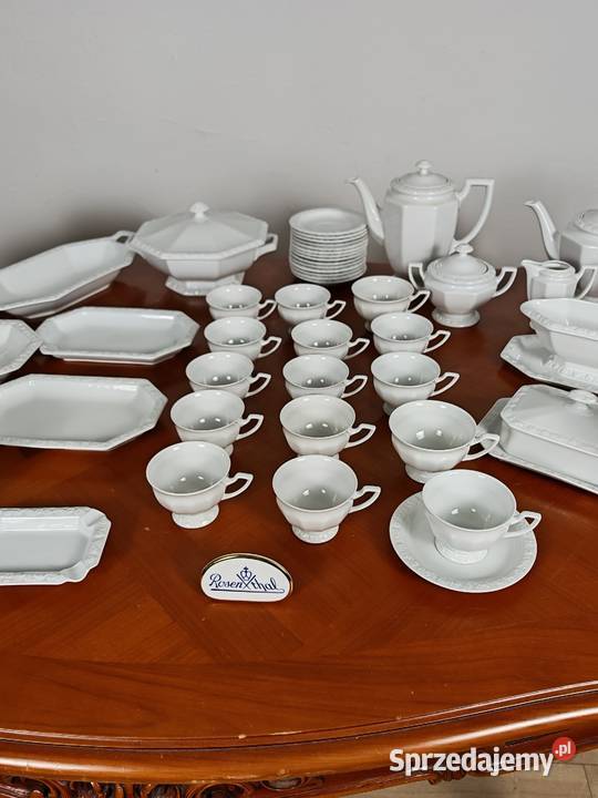 Porcelana Rosenthal biała Maria obiad kawa na 12 świętokrzyskie Sandomierz sprzedam