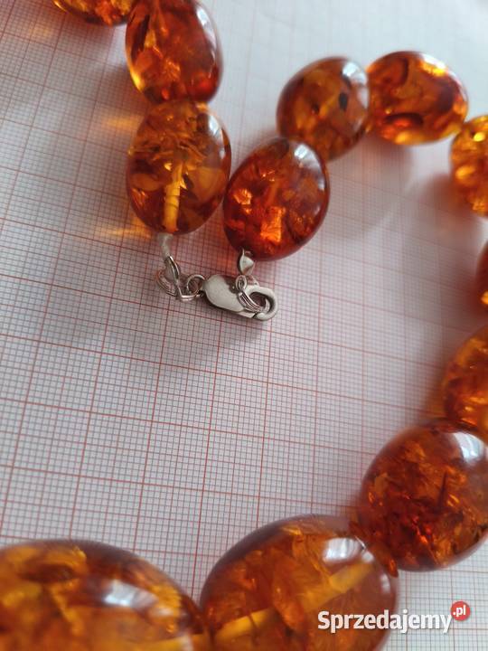 Naszyjnik Bursztyn Vintage oliwki sprzedam