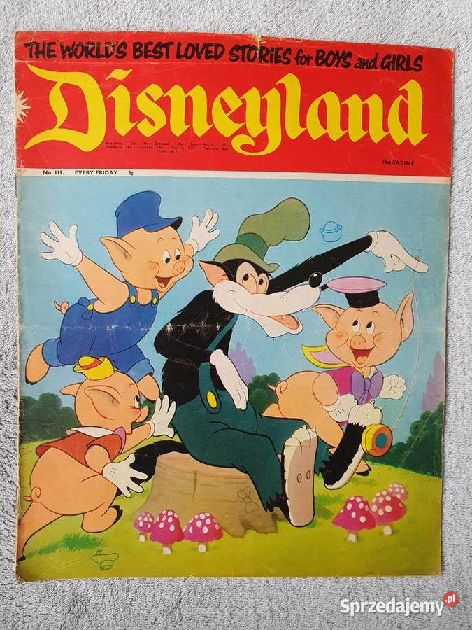 Disneyland komiks z 1973 roku Disney jęz Komiksy Kultura i Rozrywka Gdynia