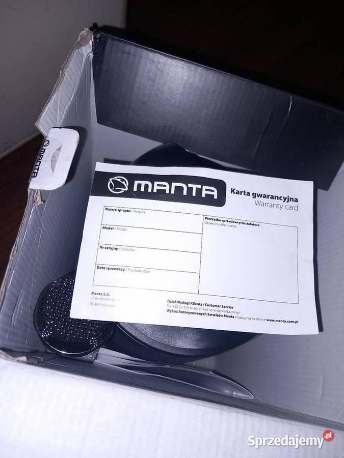 Głośnik bluetooth z mikrofonem Manta otus łódzkie
