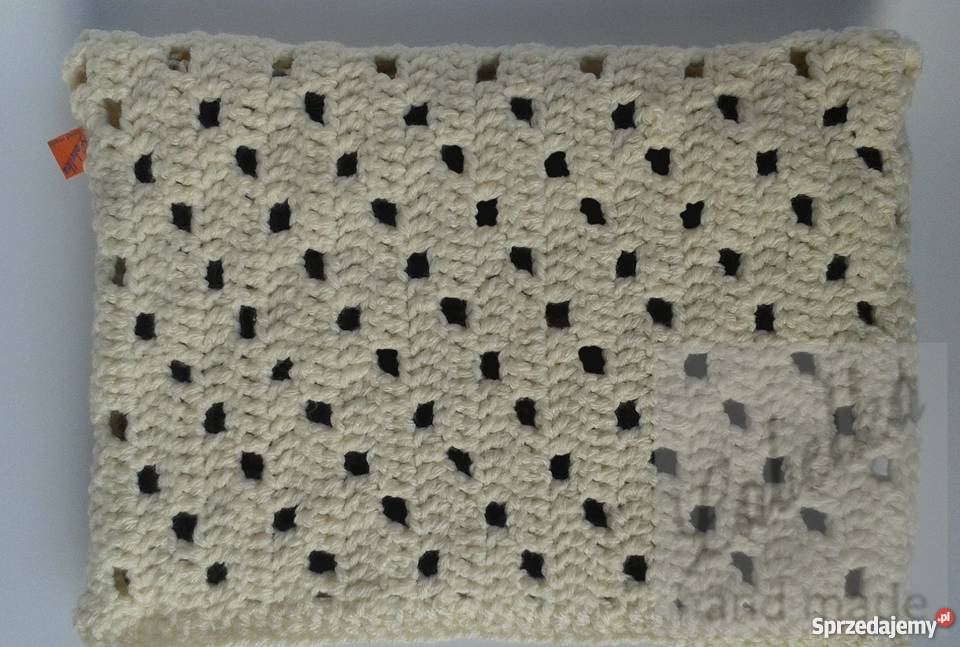 Pokrowiec etui biały na laptop ręcznie wykonany Białystok sprzedam