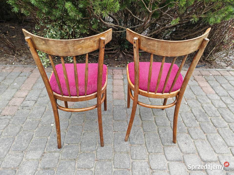 Vintage krzesła drewniane Osiniec sprzedam