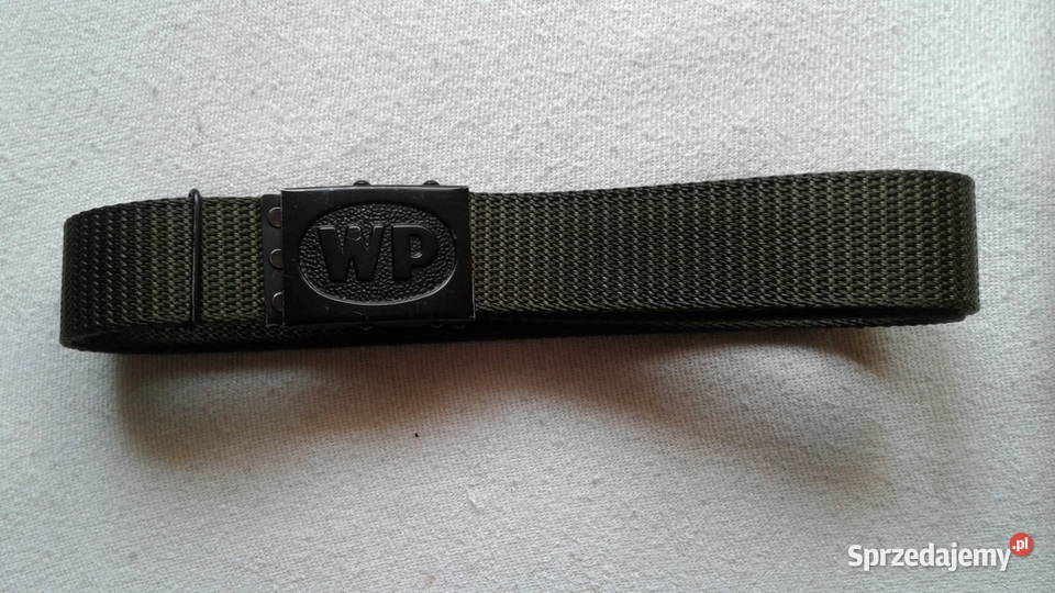 Pas wojskowy WP czarna klamra do munduru Uniseks Ostrołęka sprzedam