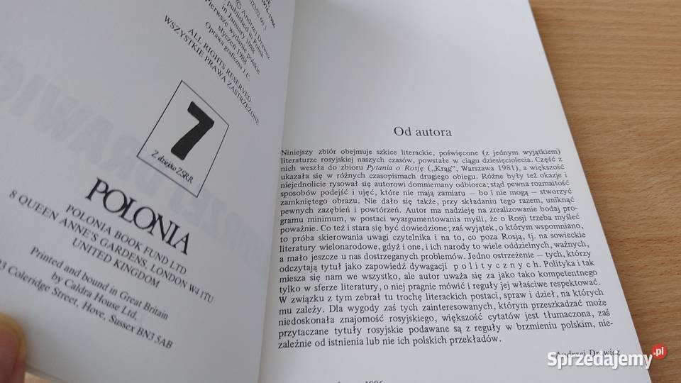 Spór o Rosję i inne szkice z lat 19761986 pomorskie