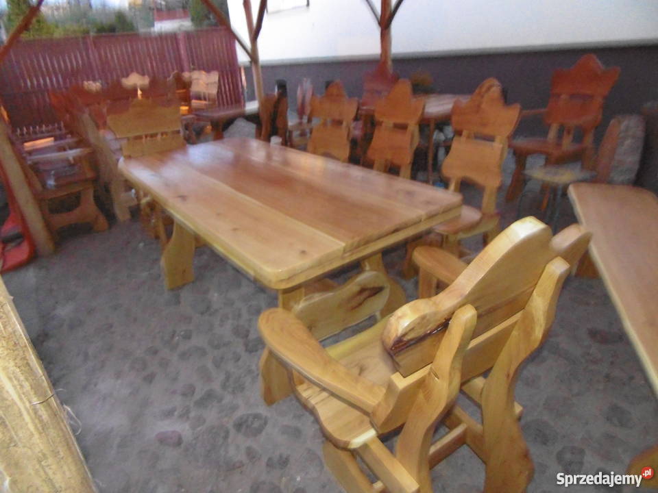 Meble ogrodowe z akacji Grotniki