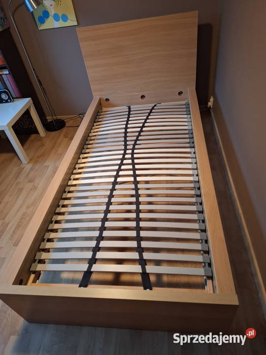 Łóżko jednoosobowe Malm z szufladami Poznań sprzedam