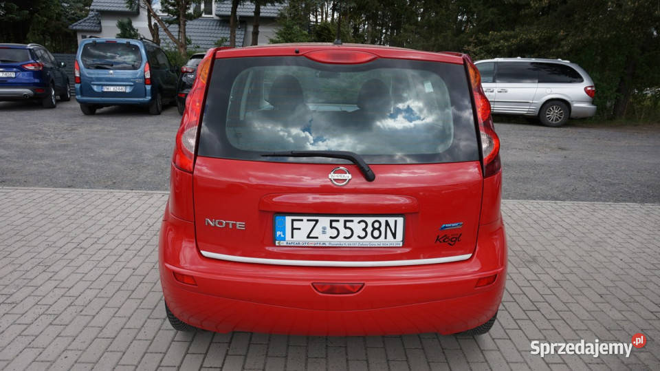 Nissan Note zarejestrowany ubezpieczony kurtyny powietrzne Zielona Góra