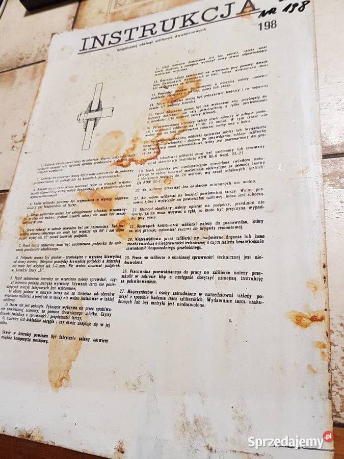 Lata 70teZ kolekcjiTablica BHP z PRLu Pozostałe Gorzów Wielkopolski