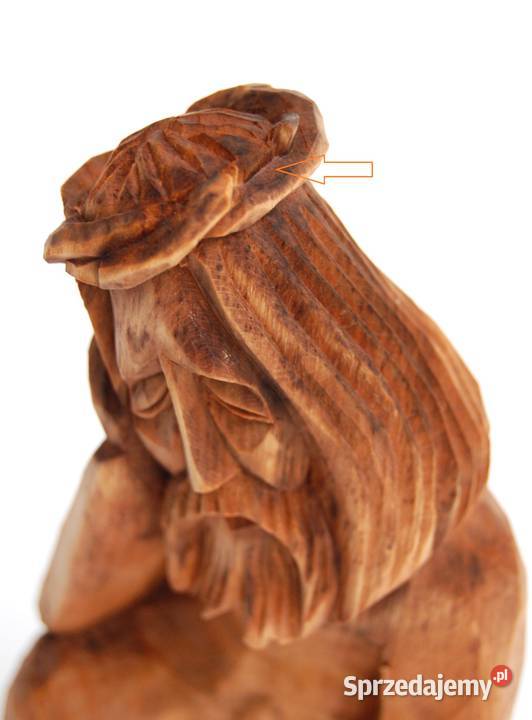 Jezus Chrystus frasobliwy rzeźba drewniana lubelskie Lublin