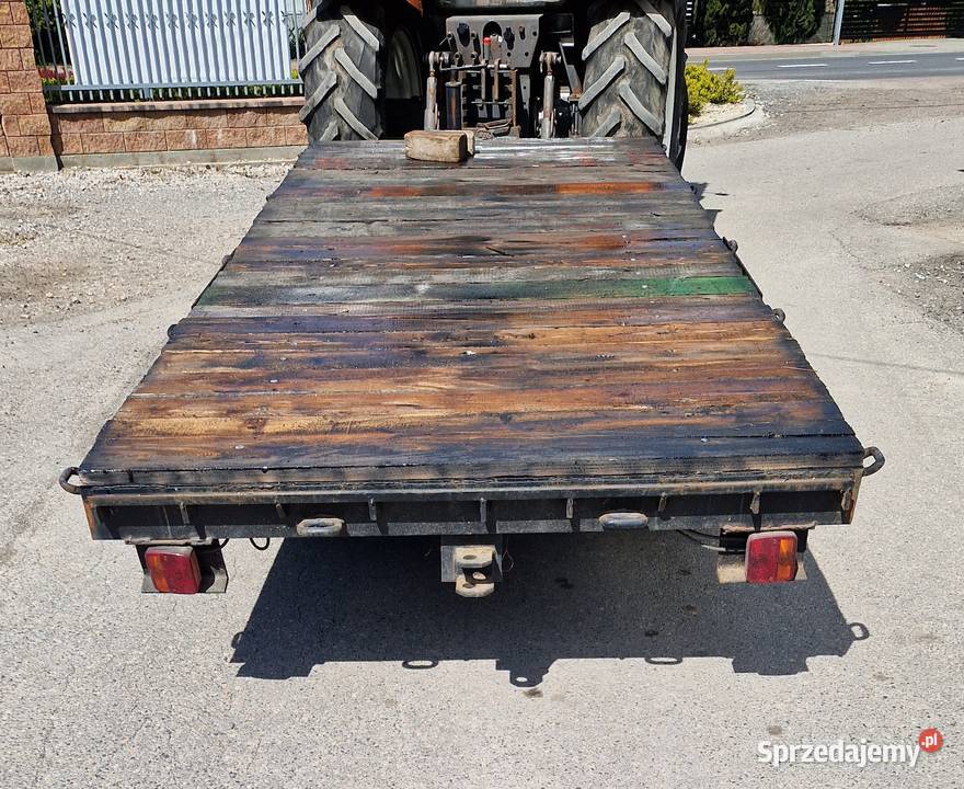 Przyczepa platforma na koparke laweta