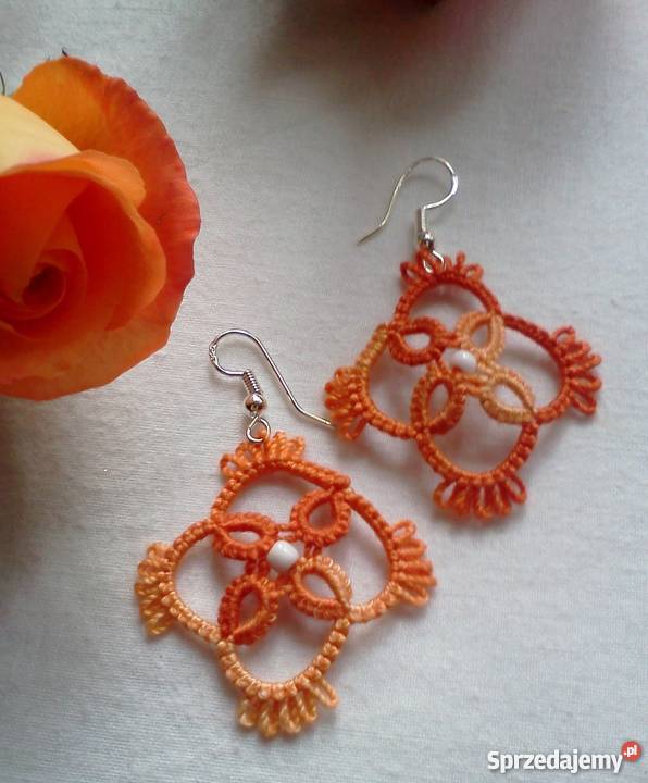 Kolczyki Frywolitkowe sprzedam