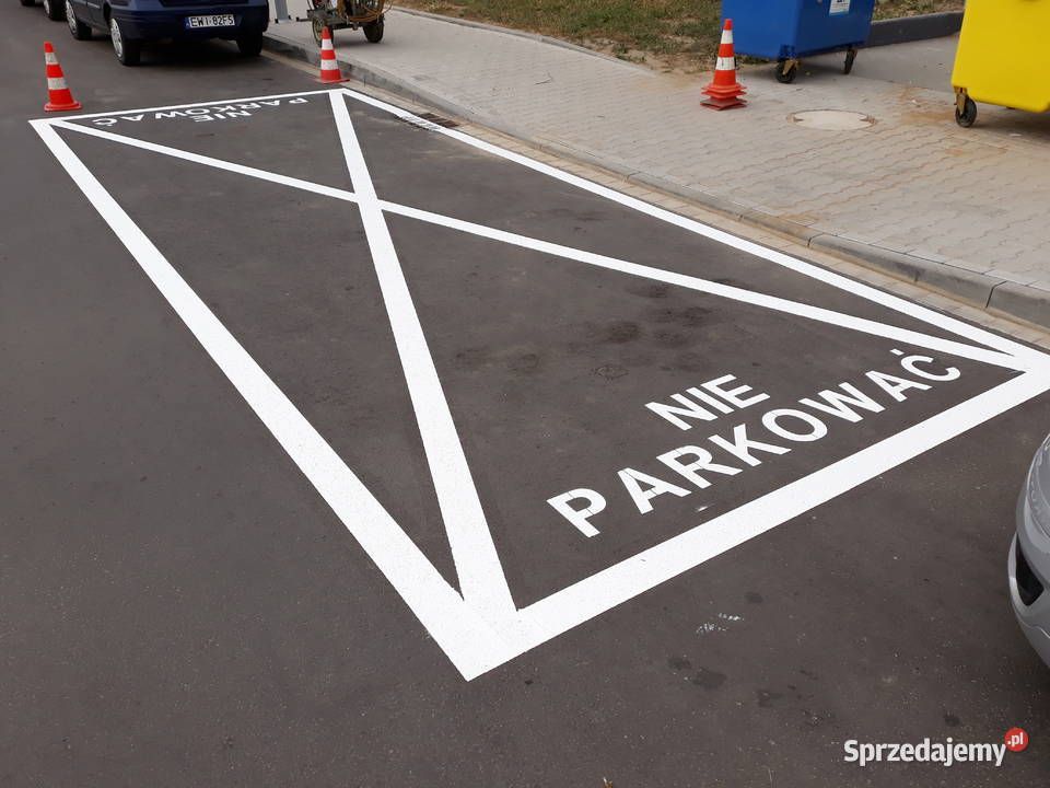 Malowanie linii pasów oznakowanie poziome w hali Pozostałe Gliwice