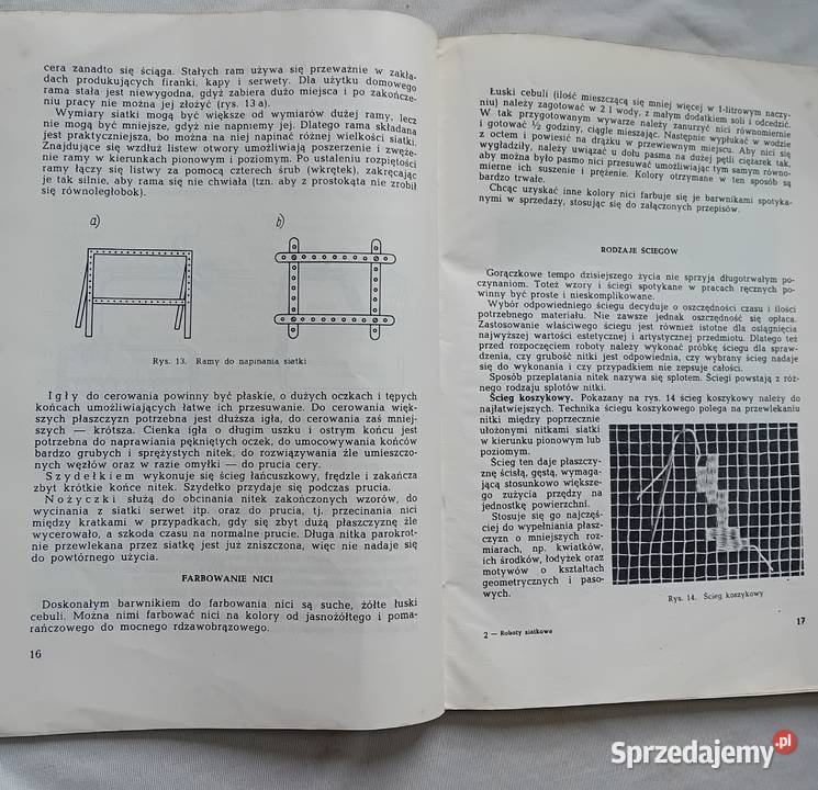 Wera Tuszyńska Roboty siatkowe WPLiS 1959 r Koźminek
