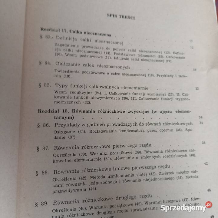 Zarys matematyki wyższej Leitner książki wysyłka matematyka, statystyka Książki naukowe i popularnonaukowe pomorskie Gdańsk