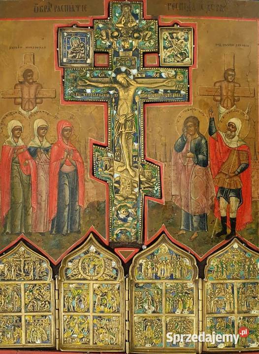 Ikona Jezus Chrystus Ukrzyżowany XIXw 0222