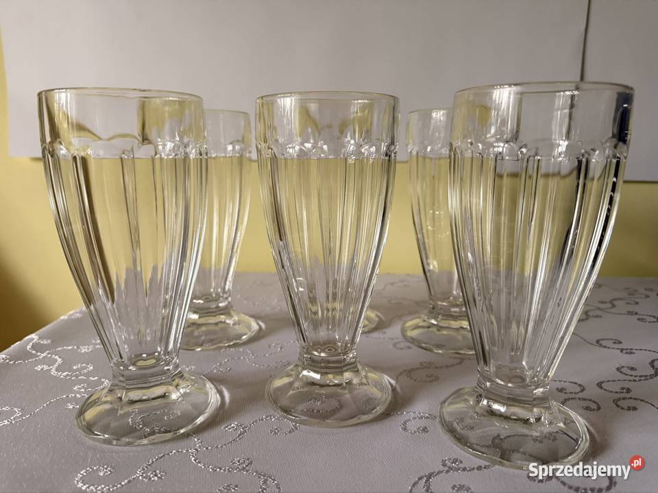 Szklanki Pucharki Lody Desery 300 ml Vintage