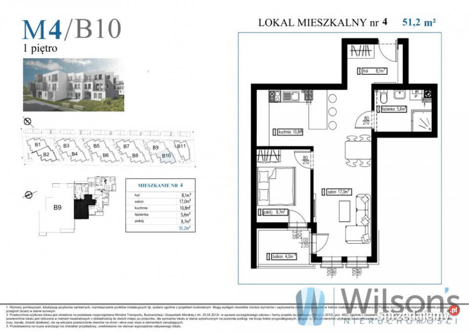 Mieszkanie 5024m2 2 pokoje Rumia Owsiana
