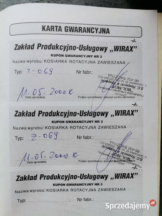 Kosiarka rotacyjna Z 069 Skwierzyna sprzedam