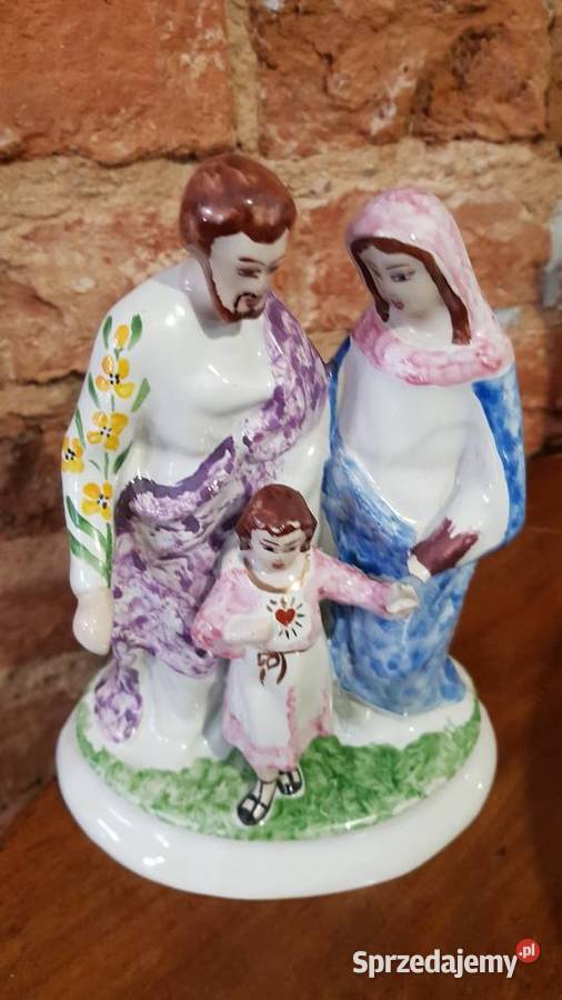 Święta rodzina figurka porcelana Steatyt Orneta