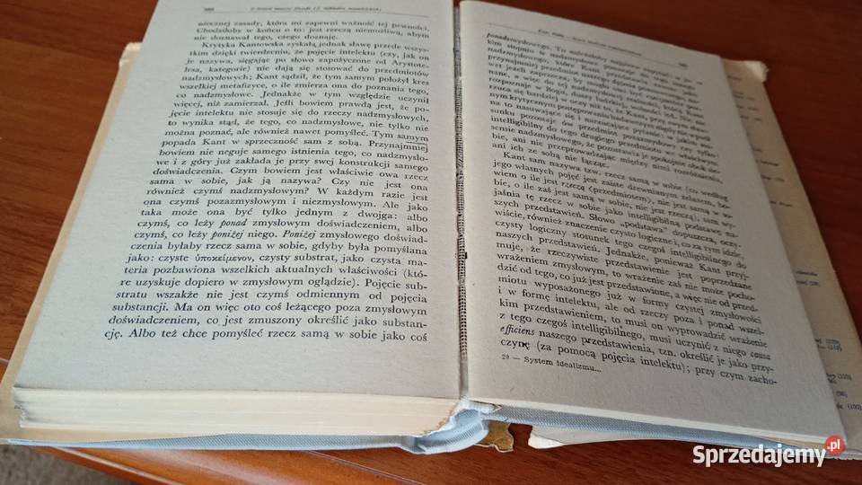 System idealizmu transcendentalnego O historii twarda z obwolutą sprzedam