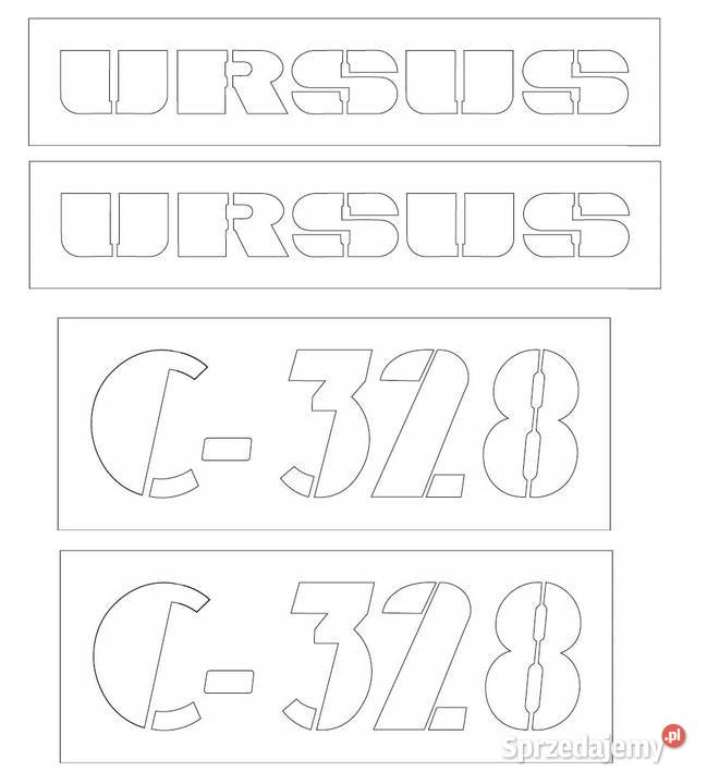 Szablon do malowania Ursus c4011 i inne modele Wola Wiewiecka