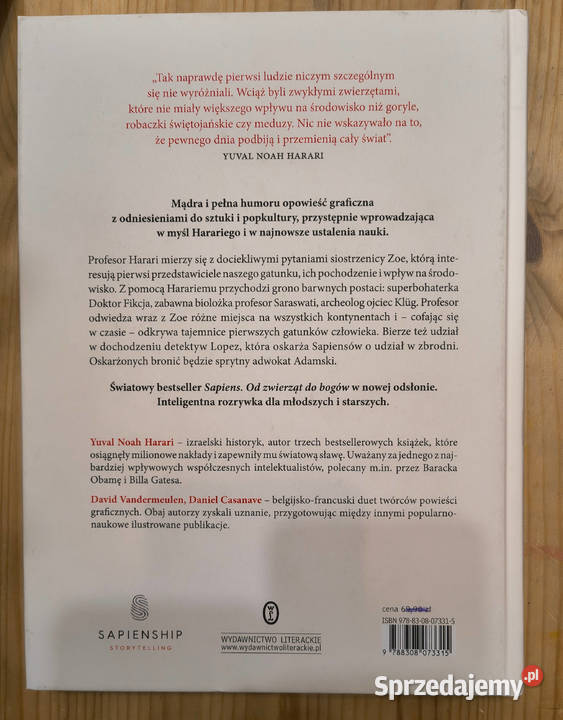 Sapiens narodziny ludzkości część 1 Yuval Noah Sosnowiec