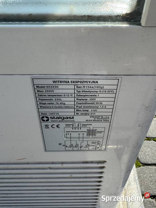 Sprzedam witryne chłodniczą stalgast Opole