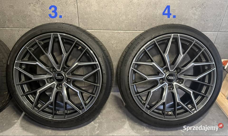 19 Audi A4 A5 A6 5x112 ET35 9J Continental felgi Samochodowe Lubasz