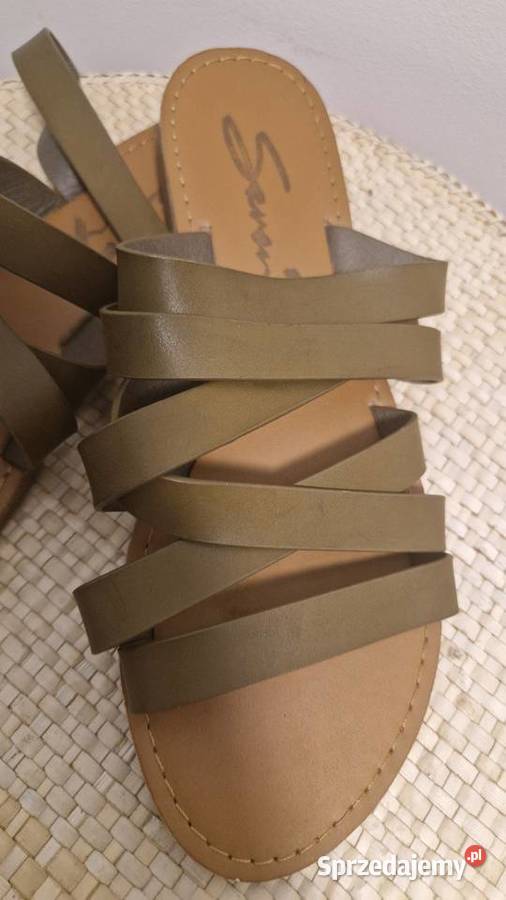 Buty damskie klapki marki Seven7 khaki 39 lubelskie Lublin