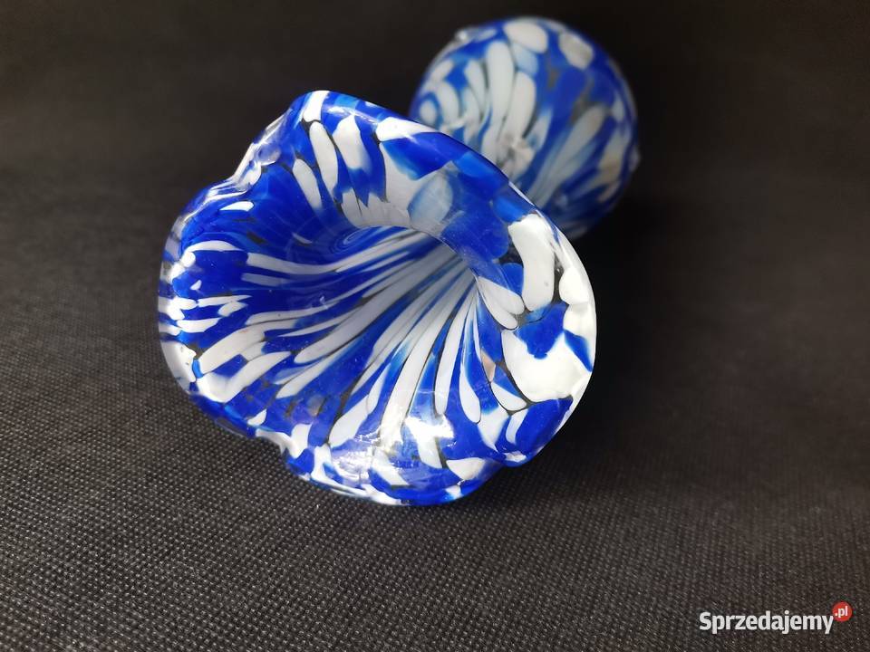 Stary kolorowy wazon Sękacz PRL Porcelana i szkło śląskie Katowice