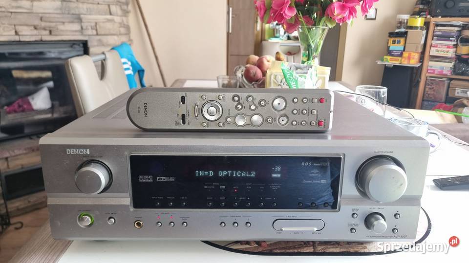 Amplituner Denon AVR1507 z pilotem 71 7x110Watt łódzkie