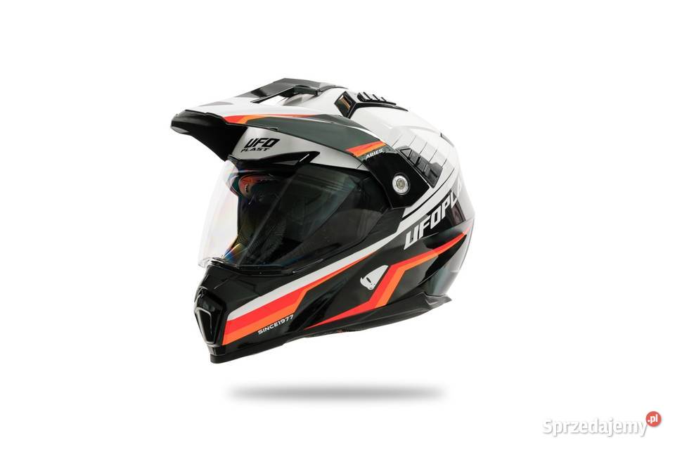 UFO KASK DUAL ARIES ENDURO Z SZYBĄ I BLENDĄ warmińsko-mazurskie Mrągowo