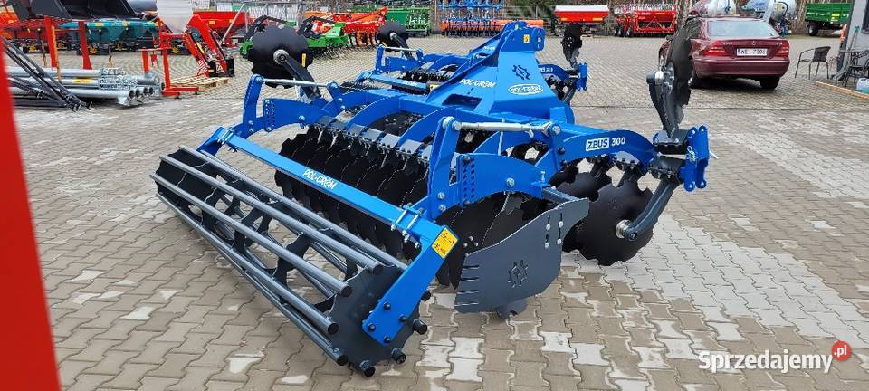 PolGrom Zeus BTZ Brona talerzowa rozstaw 95 Agregaty Zdany sprzedam