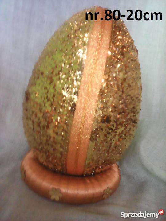 jajko pisanka Wielkanoc cekiny kwiatki ozdoba mazowieckie