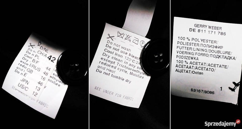 Gerry Weber czarna marynarkażakiet damski 42 XL Inny materiał