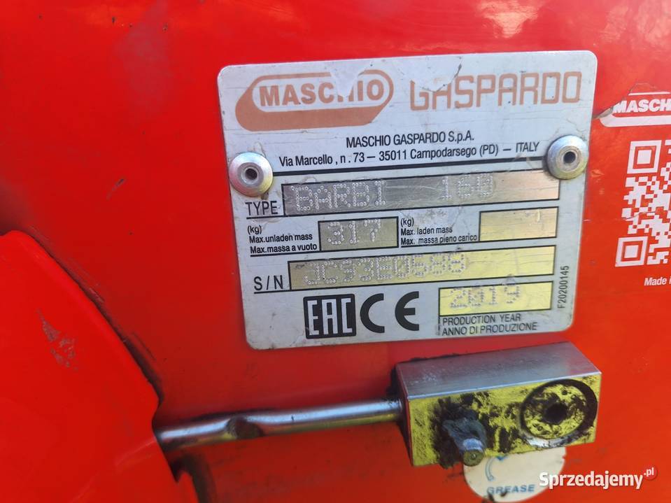 Maschio BARBI 160 Mulczer Kosiarka bijakowa sprzedam