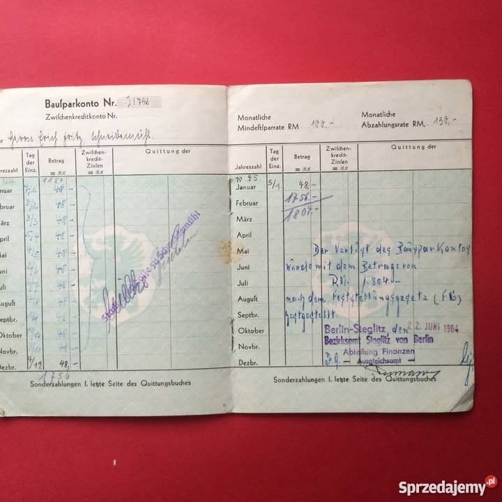 Bausparbuch zachodniopomorskie Szczecin sprzedam